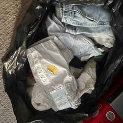 Bag of baby clothes