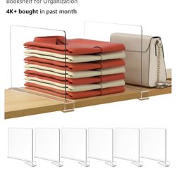 Brand New Clear Shelf Organizers