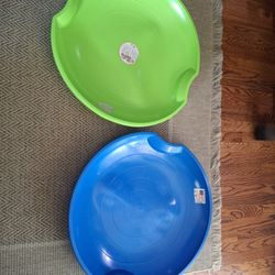 Two Snow Saucers 26 Inch Round 