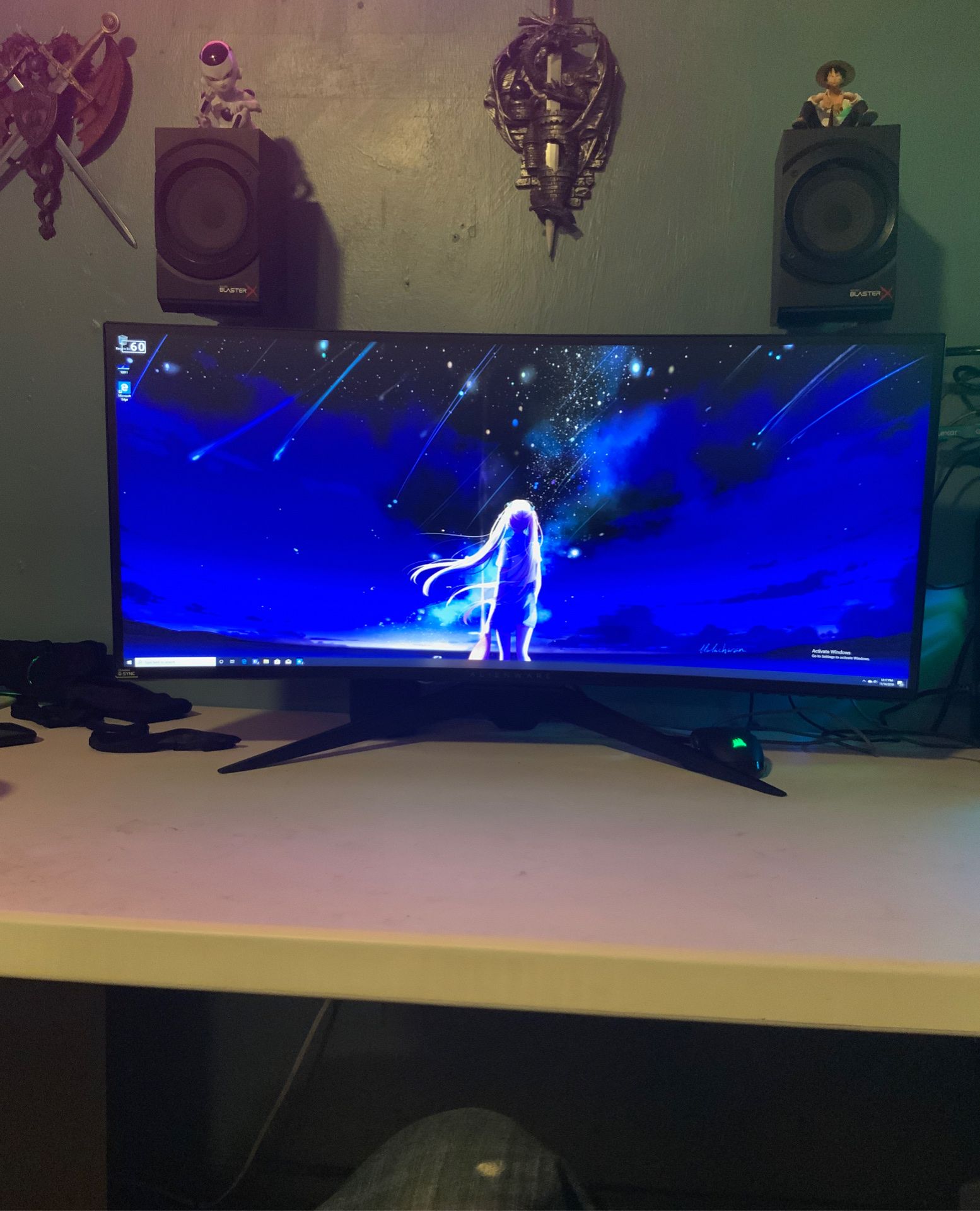 Dell Alienware aw3418dw 34.1 uwqhd 120hz gsync curved led monitor