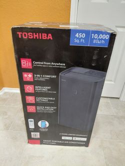 ( STILL LIKE NEW HARDLY USED  ) TOSHIBA 10,000 BTU/115 VOLT PORTABLE AC