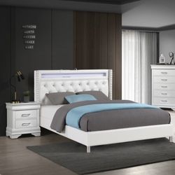 Queen Size Frame And Mattress
