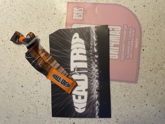 (1) GA Head Trip Wristband / (1) Car Camping Pass Sticker