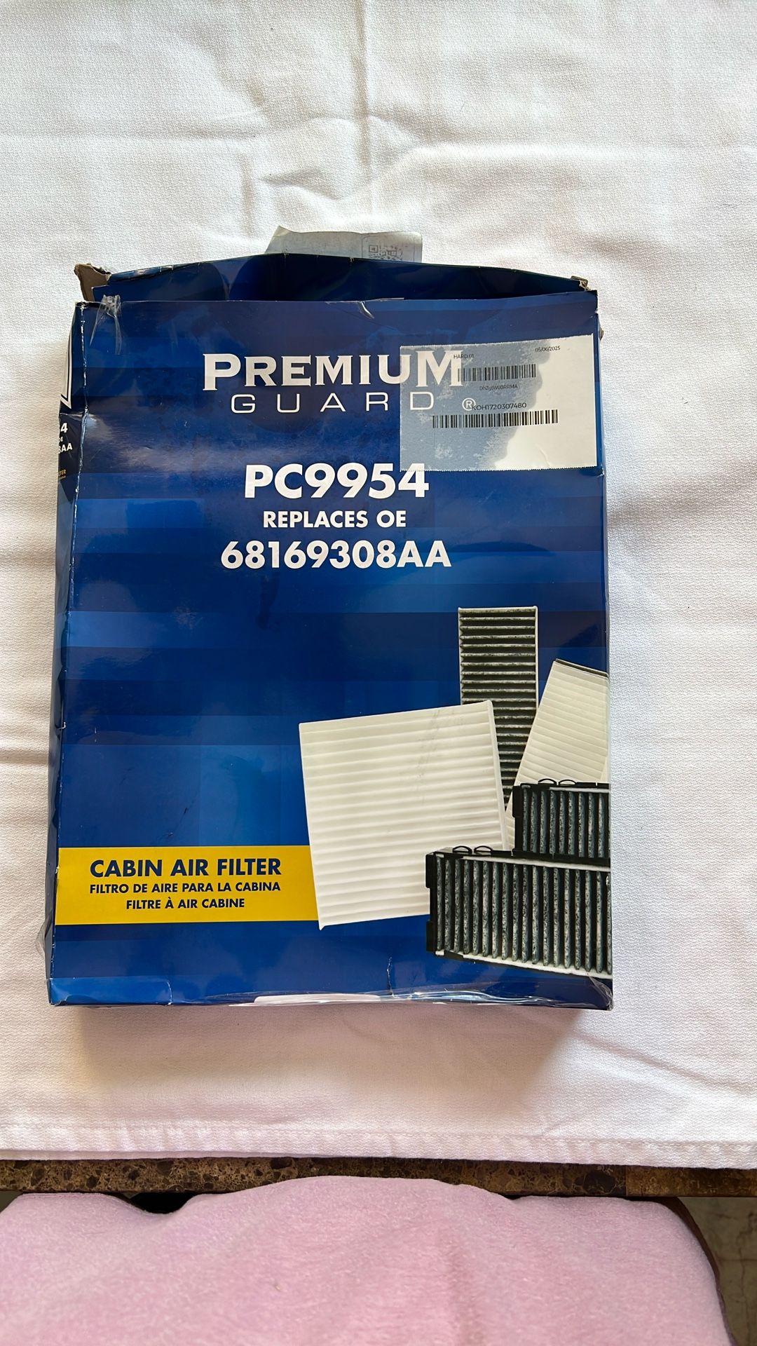 Cabin Filter for Toyota or Lexus part number on box