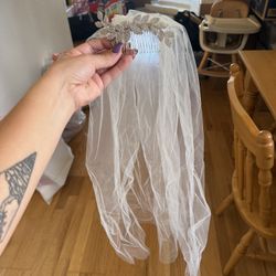 Wedding Veil And Clip