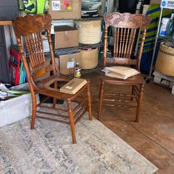 Set Of Two Vintage Project Chairs 