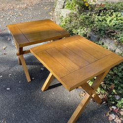 Crate And Barrel Side End Tables 