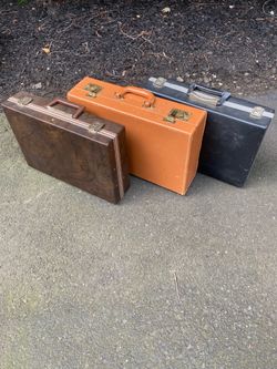 3 Vintage Briefcases ( Bundle)