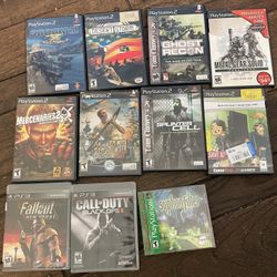 🎖️ Tactical Military Shooter Game Lot – 12 Games – $100 (PS2/PS3)