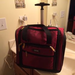 Lucas under seat rolling luggage