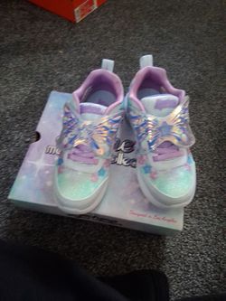 Butterfly light up skechers