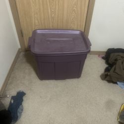 Purple bin