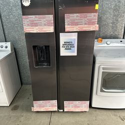 SAMSUNG REFRIGERATOR SIDE BY SIDE DOORS 36 WIDE