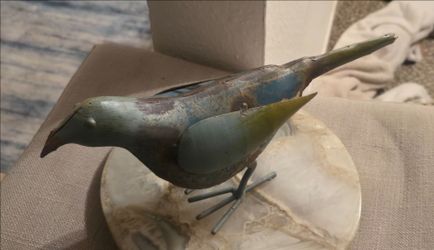 Handmade Metal Bird Sculpture