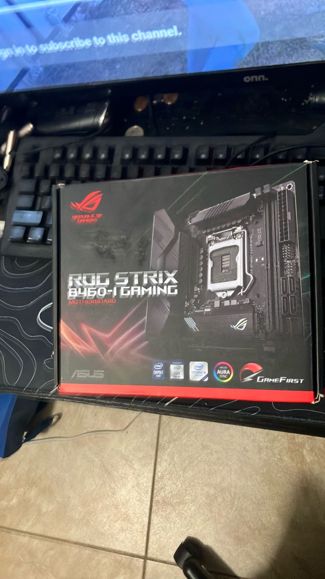 ROG STRIX B460-l Gaming Motherboard  With 16gb ddr4 Ram 