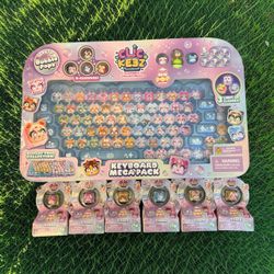 Clickeez Toy Keyboard + 6 Bubble Pops 2 Pack Bundle