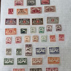 Danzig Old Group Of 39 Mint Hinged Stamps 