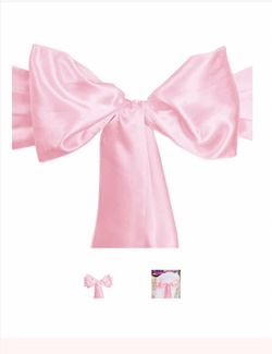 Chair Satin Sash Pink Brand New -20 Total