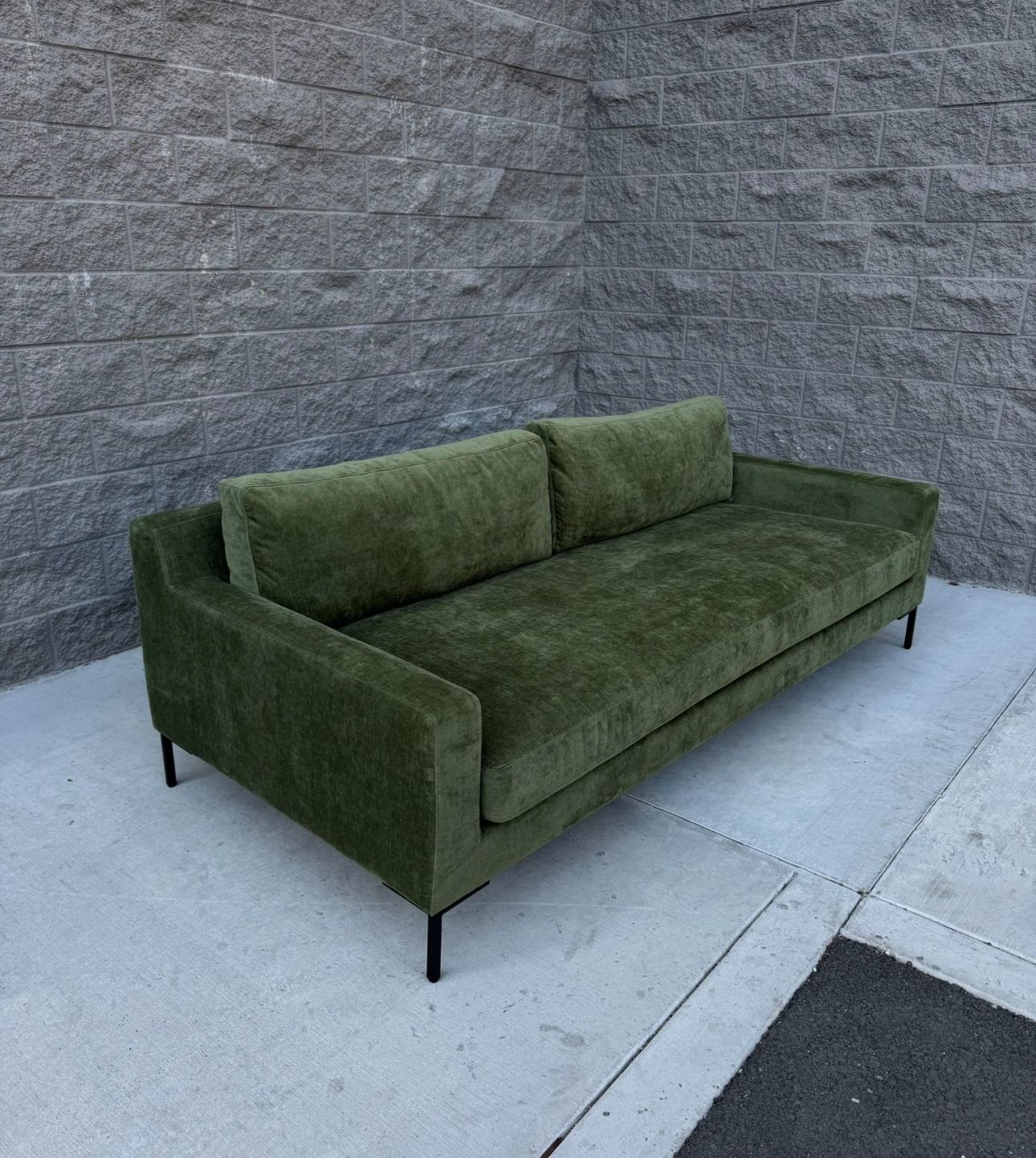 Green Velvet Couch