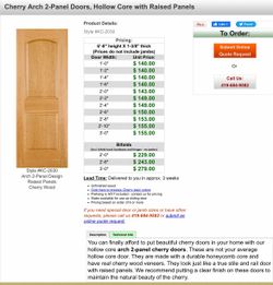 Interior Bare Cherrywood veneer doors