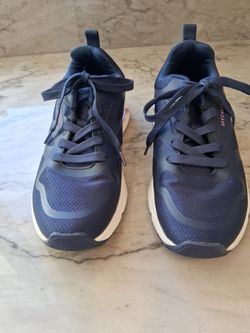 Skechers Navy Blue Lace-Up Sneakers