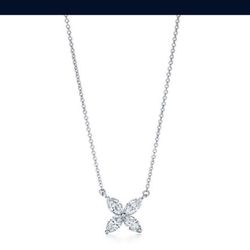 Tiffany Victoria Pendant With Real Diamonds 