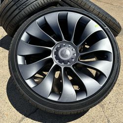 FREE INSTALL (4) NEW 20" Tesla Model 3 Performance Uberturbine Pirelli 235/35/20 100% SENSORS