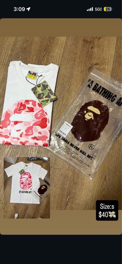 Pink Bape tee