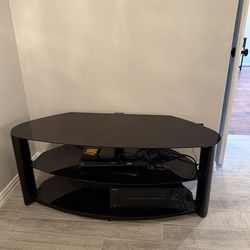 Glass TV stand