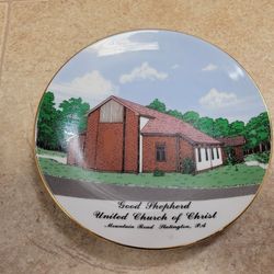 Good Sheppard United  Church Of Christ Plate Slatington Pa