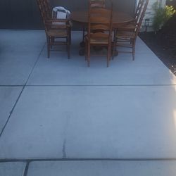 Dining table and chairs