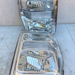11-16 Ford F250 F350 F450 F550 Super Duty Headlights Luces Micas Calaveras Faros Faroles Focos Headlamps 