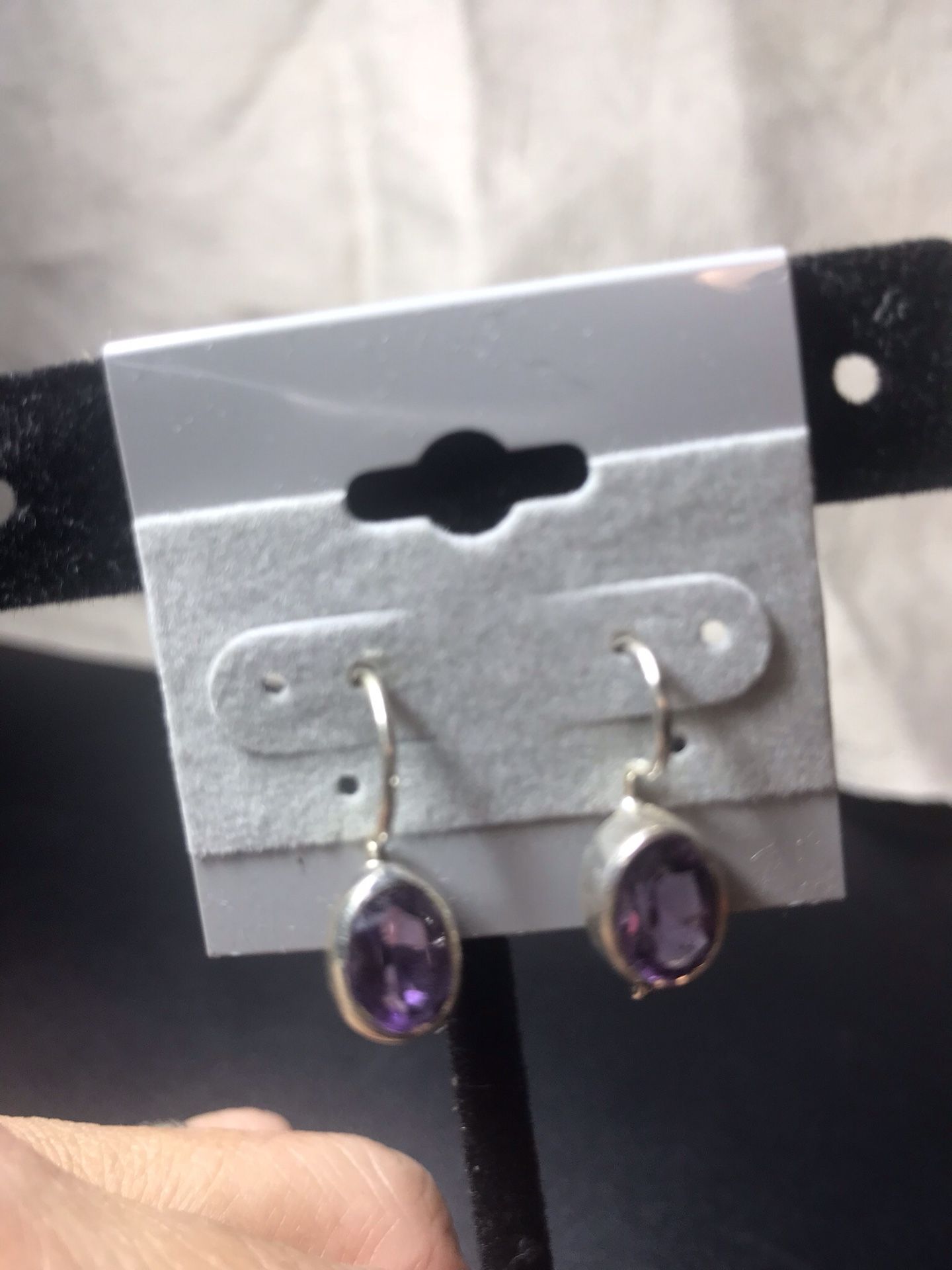 Amethyst Silver earrings