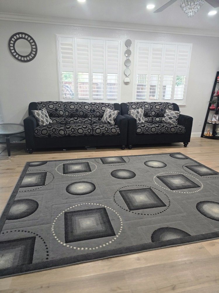 Pair Of Couch Plus Carpet