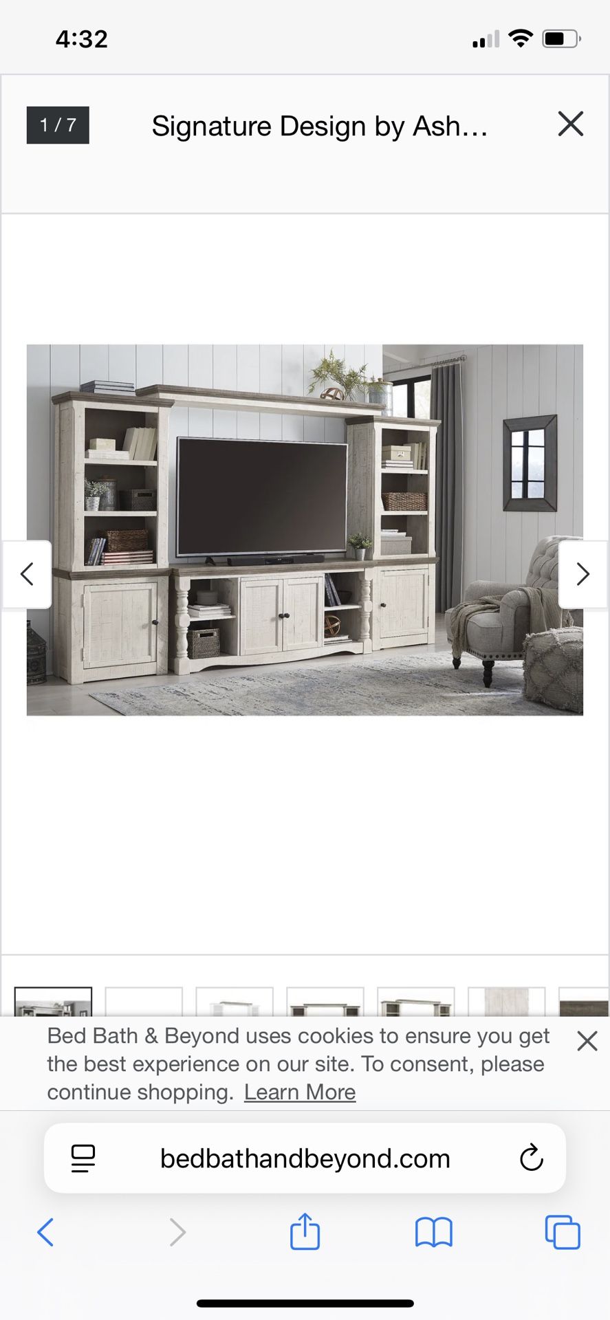 Ashley Furniture Avalanche Collection Entertainment Center