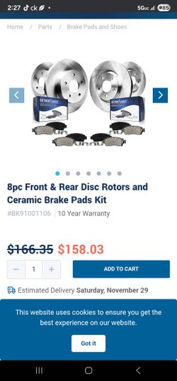 New Break Pad Kit For 2003 To 2007 Honda Accord