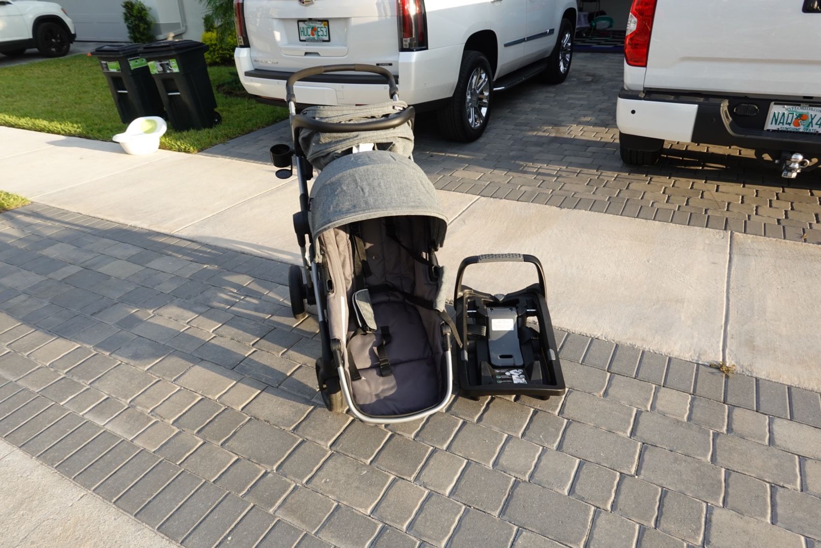 Evenflo Double Stroller with Car Seat and Base