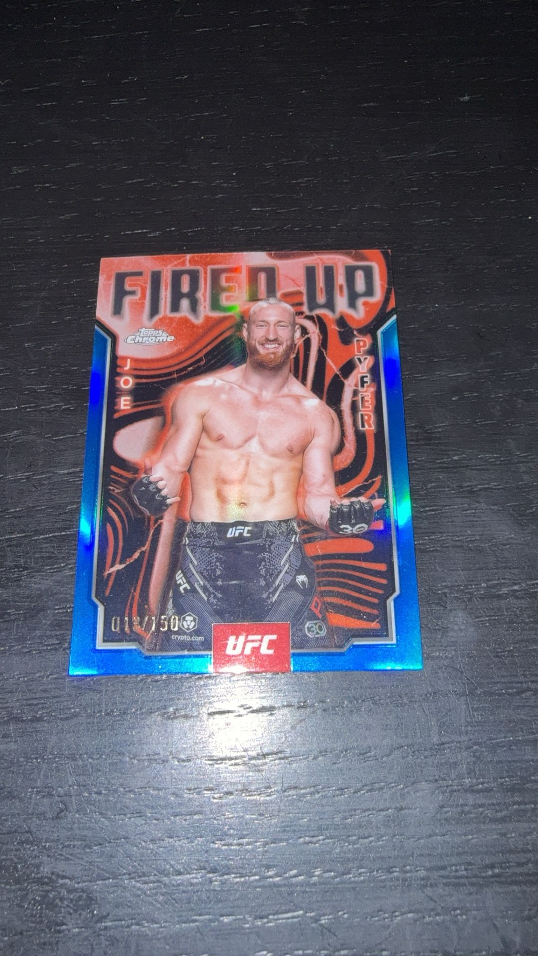 Joe Order Fired Up Blue Refractor /150