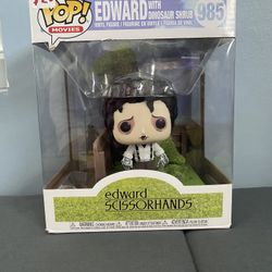 Edward Scissor Hands With Dinosaur Shrub Funko Pop 