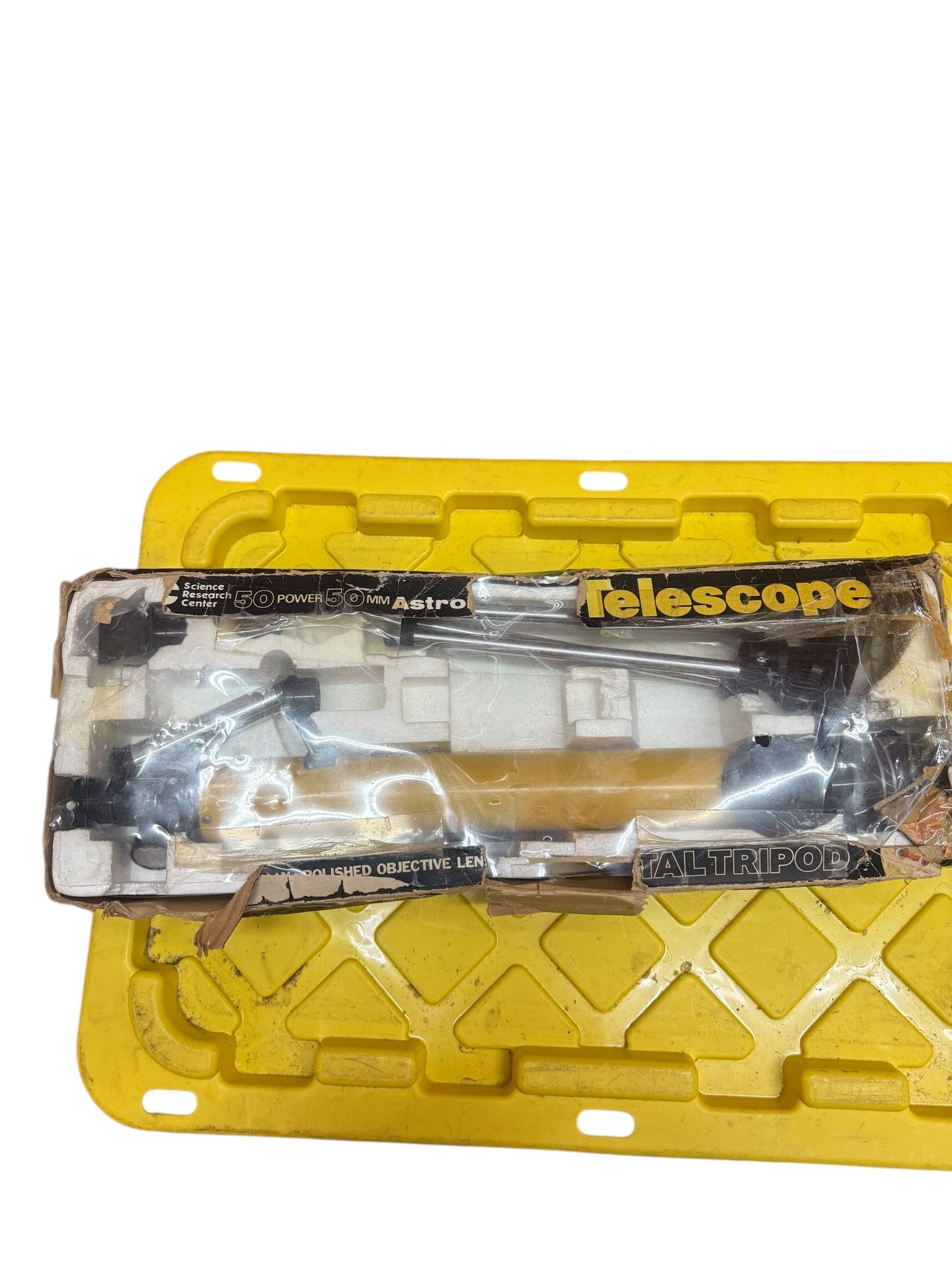 Astronomical Telescope Metal Tripod 50 Power 50 MM Used