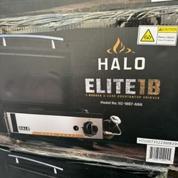 HALO Elite1B 1-Burner Outdoor Propane Gas Griddle with 2-Zone Cooking and Compact Design