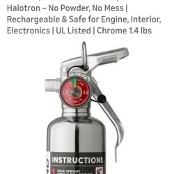 Halotron Mess Free Chemical Fire Extinguisher