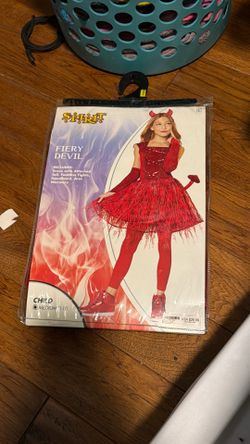 Girls Fiery Devil costume Md (8/10)