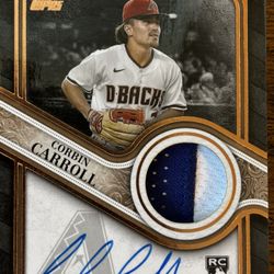 Corbin Carrol /10 Topps Reverence Rookie Patch Auto RPA