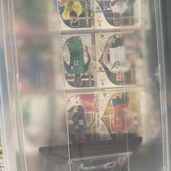Baseball hockey and football cards 