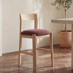 Oli Berry/Natural Counter Stool