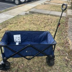 PORTAL Collapsible Folding Utility Wagon, Foldable Wagon Carts Heavy Duty Used In Good Condition 