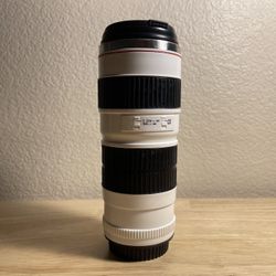 Telephoto Camera Lens Stainless Steel Travel Mug Thermos 