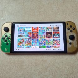 NINTENDO SWITCH OLED MOD + 125 Switch Games