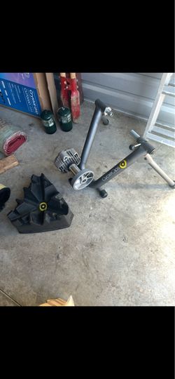 Cycleops fluid trainer w/front wheel stand